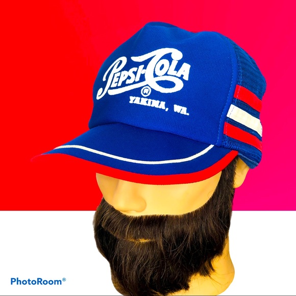 Pepsi Other - Vintage Pepsi Cola Three Stripe Rare Yakima WA Hat
